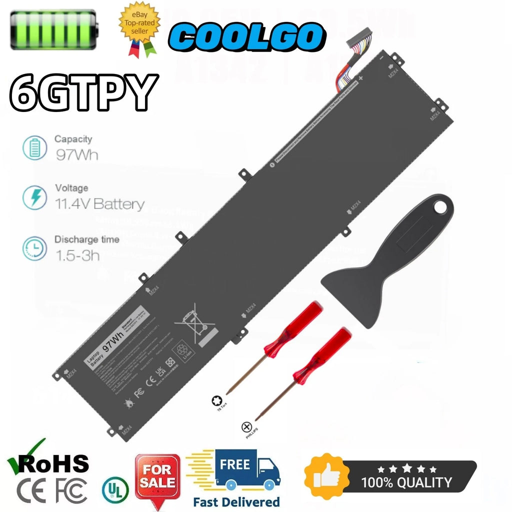 LOT 30x 6GTPY 97Wh Battery For Dell Precision M5510 M5520 XPS 15 9550 9560 9570