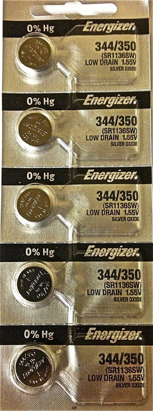 ENERGIZER 344/350 SR1136SW WATCH BATTERIES 344 350 (10 piece) NEWAuthorizeSeller