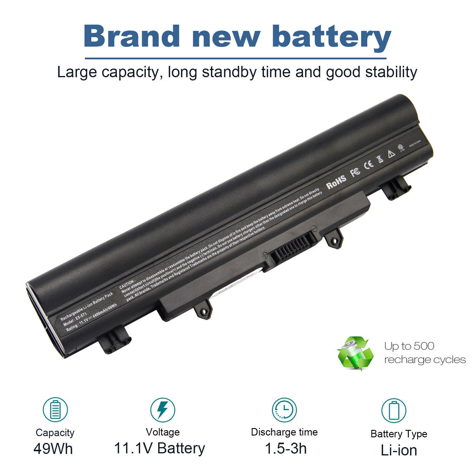 AL14A32 Battery For Acer Aspire E5-571 E5-411 E5-421 E5-471 E5-511 E5-571 E5-572
