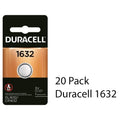 20 Pcs Duracell 1632 DL1632 CR 1632 3V Lithium Coin Battery