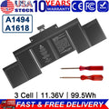 A1618 Battery for Apple MacBook Pro 15" Retina A1398 Mid 2015 99.5Wh / Charger