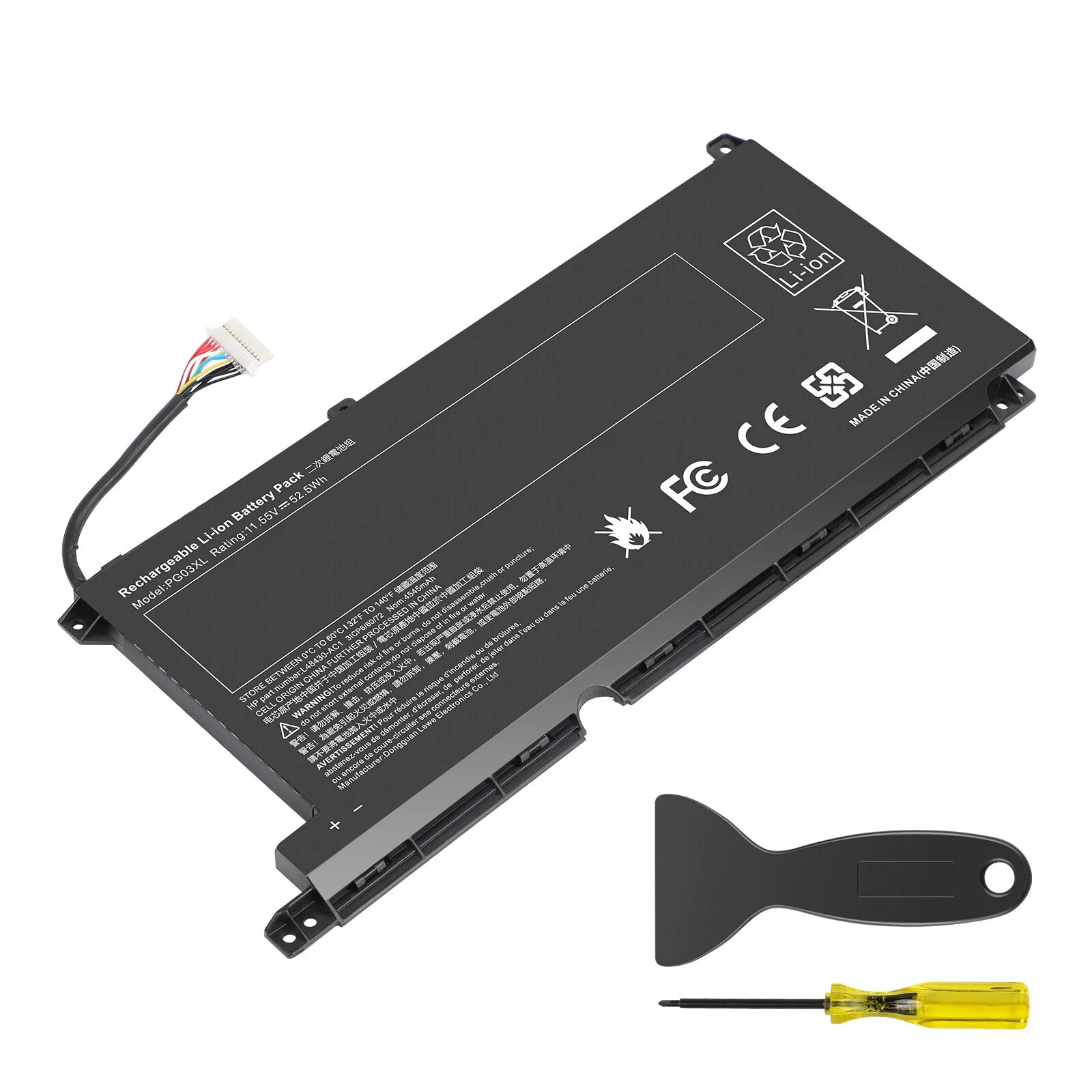 PG03XL L48495-005 Battery for HP PAVILION 15-DK 16-A 15-dk0020TX TPN-C141 52.5Wh