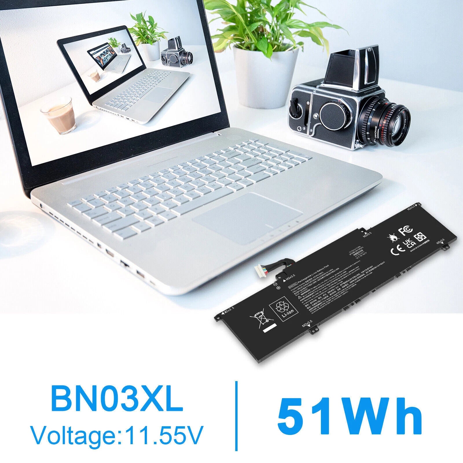 BN03XL Battery For HP Envy x360 15m-ee013dx HSTNN-OB1O L76965-AC1 L77034-005
