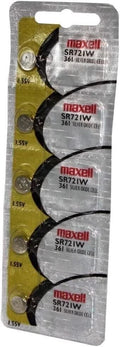 Maxell Watch Battery Button Cell SR721W 361 (Pack of 5)