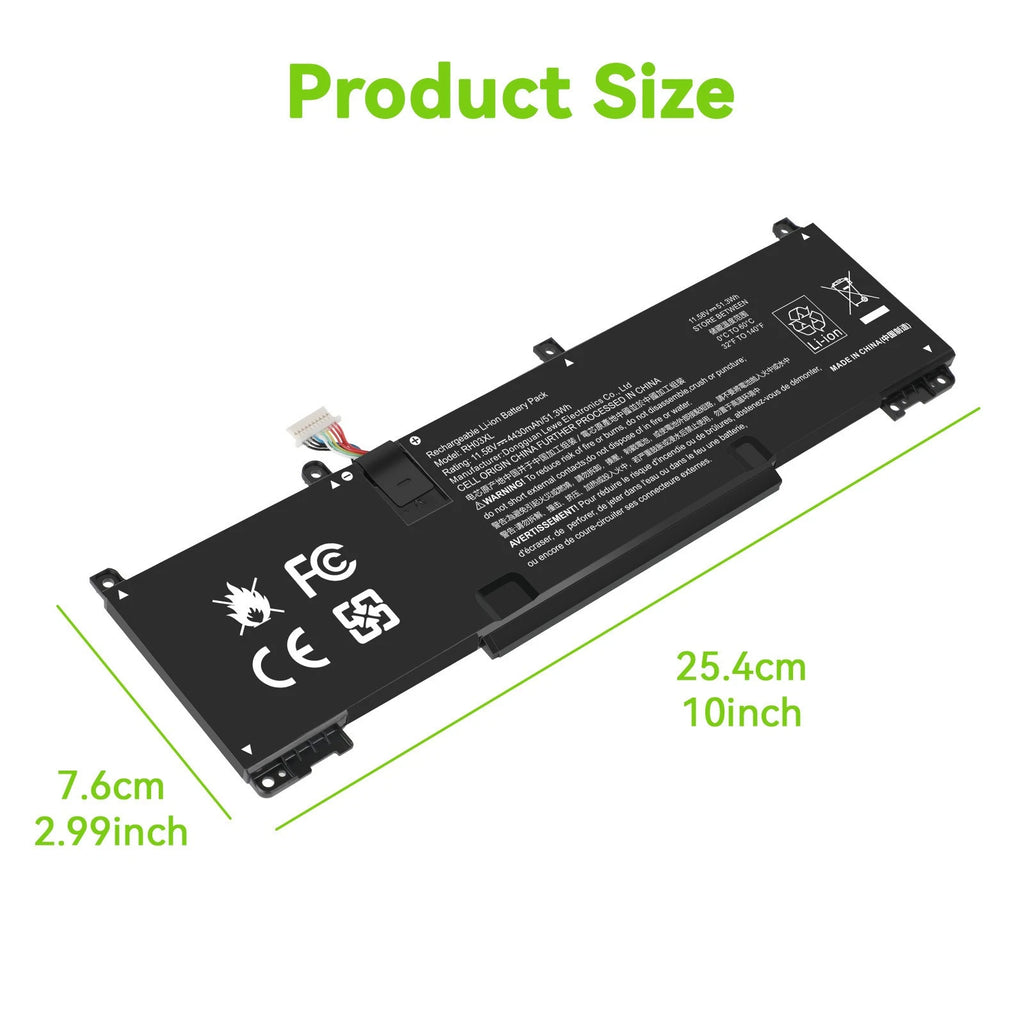 2 Size RH03XL Battery for HP ProBook 430 440 450 630 640 650 G8 /440 445 455 G10