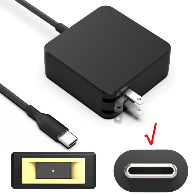 65W AC Adapter Charger for Lenovo ThinkPad X1 tablet Yoga 5 pro Type-C USB-C