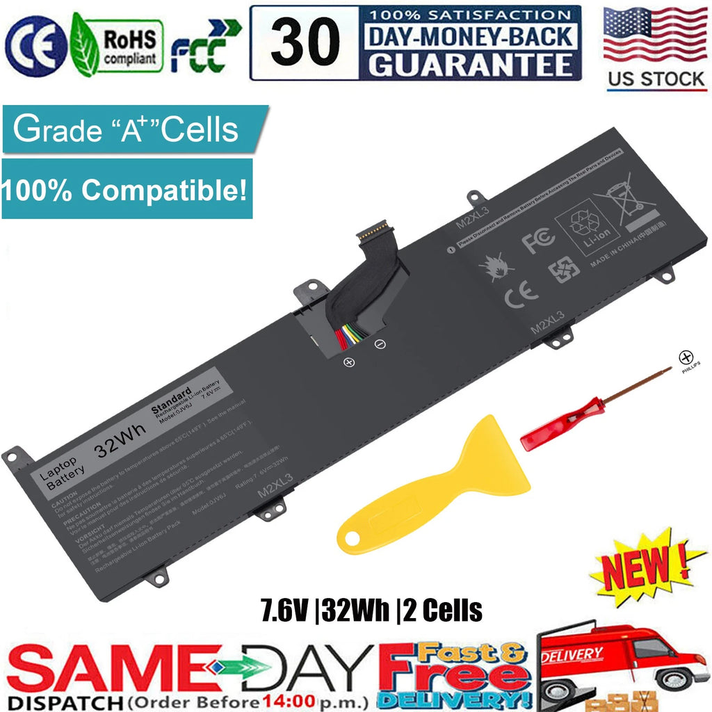 ?0JV6J Laptop Battery For Dell Inspiron 11 3162 3164 3168 3169 8NWF3 PGYK5 OJV6J
