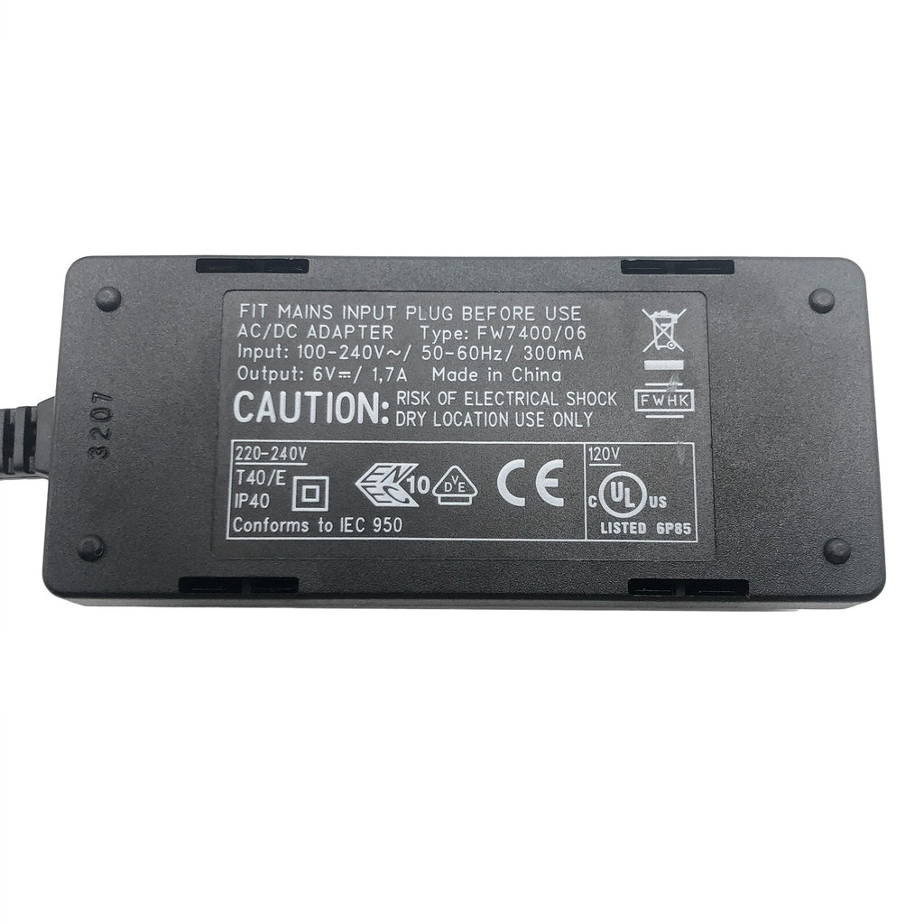 New Genuine Promethean FW7400/06 Adapter Power Supply 6V 1.7A Charger 4x1.7mm