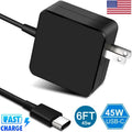 AC Adapter For Samsung Galaxy Chromebook XE930QCA-K01US USB-C Charger Cord 45W