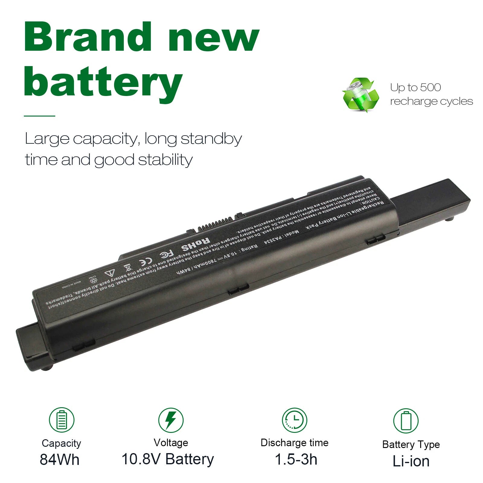 PA3534U-1BRS Laptop Battery for Toshiba PA3533U-1BRS PA3535U-1BRS 9 Cells NEW