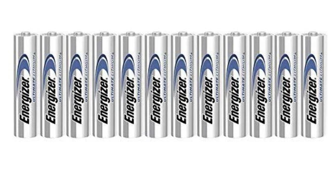 12 Count Energizer AA Ultimate Lithium L91BP Batteries, Fresh Sealed