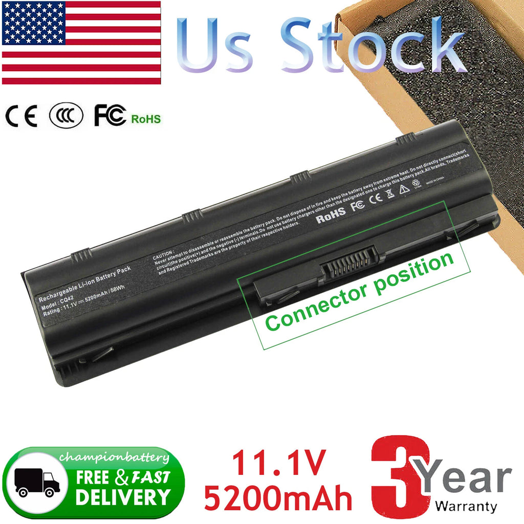 Battery for HP Pavilion G4, G6, Compaq Presario CQ42 CQ56 CQ57 Series MU06 MU09