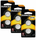 6 Pack Duracell CR2016 ECR2016 CR 2016 DL2016 3 Volt Battery