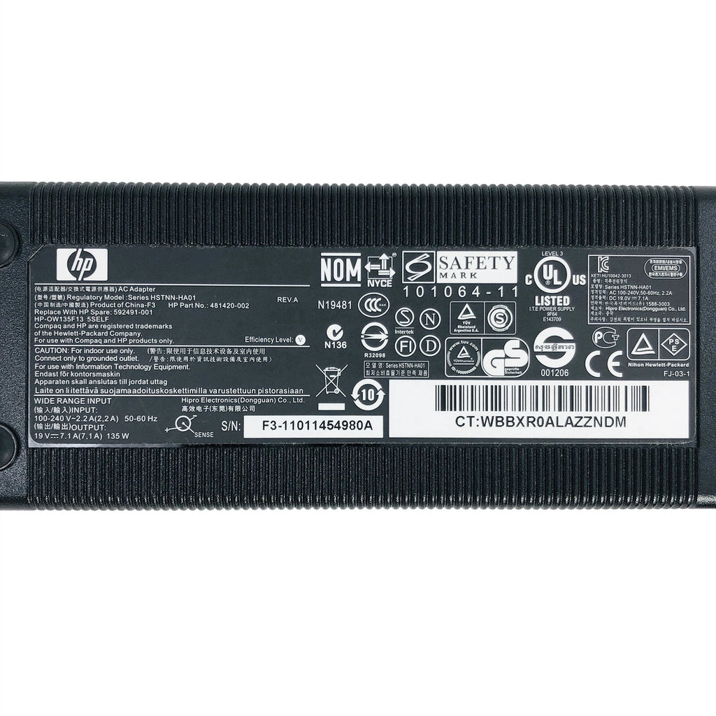 Open Box Genuine 135W HP Adapter for Compaq Elite 8000 8200 8300 USDT Ultra-Slim