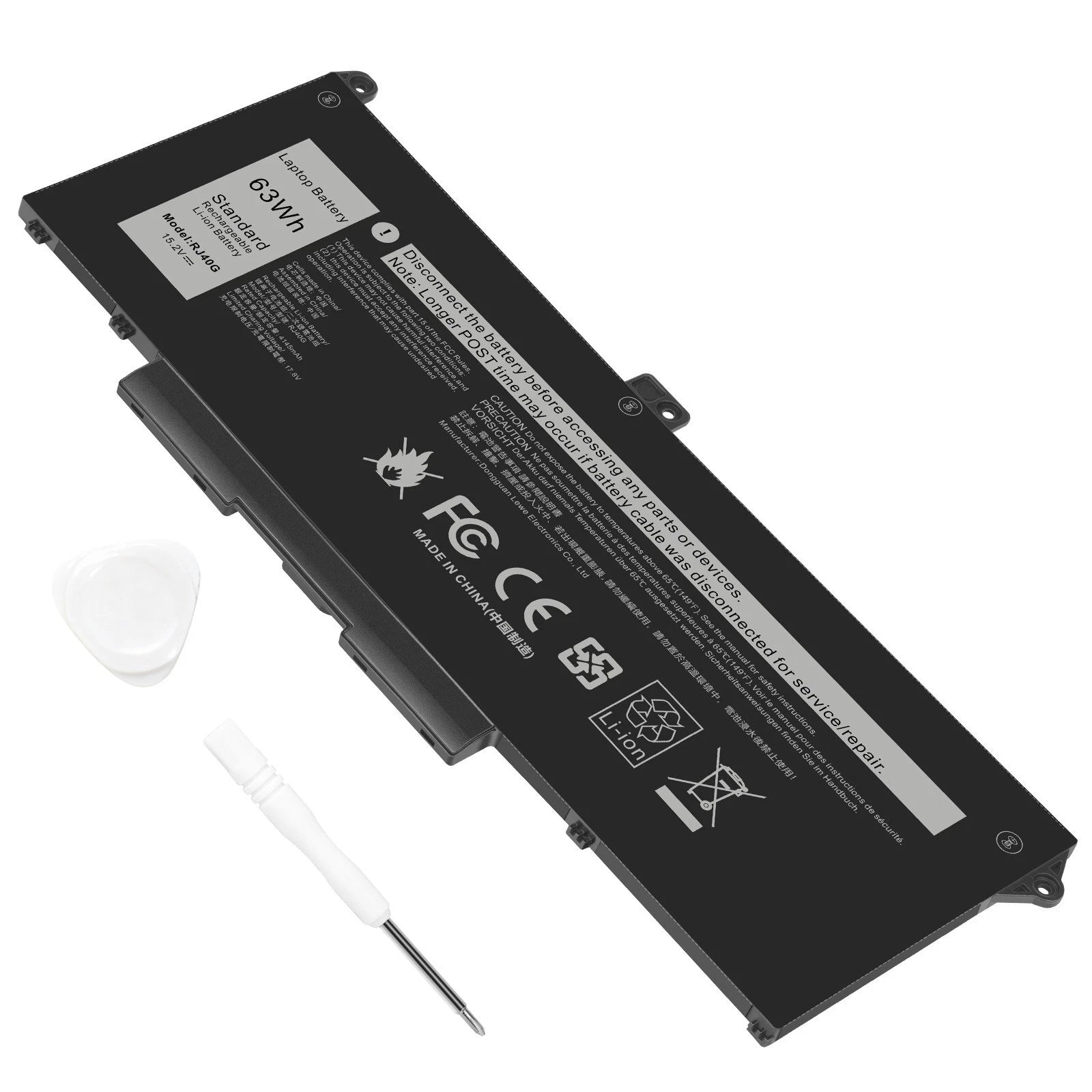 ??LOT Battery For Dell Latitude 5420 5520 Precision 3560 075X16 WY9DX RJ40G 63WH