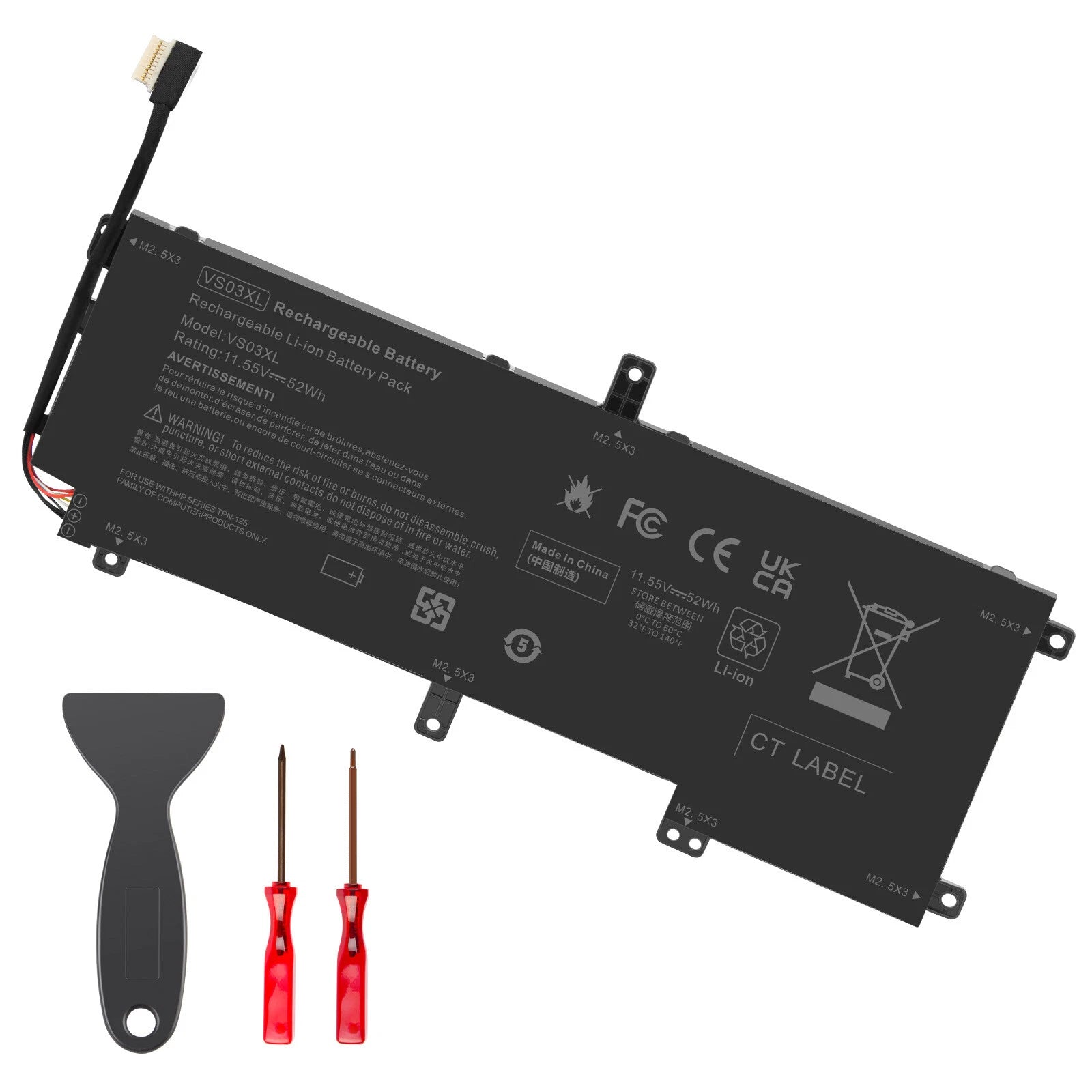 VS03XL VSO3XL Battery for HP Envy 15T-AS000 15T-AS100 CTO 15-AS 15-AS133CL 52Wh