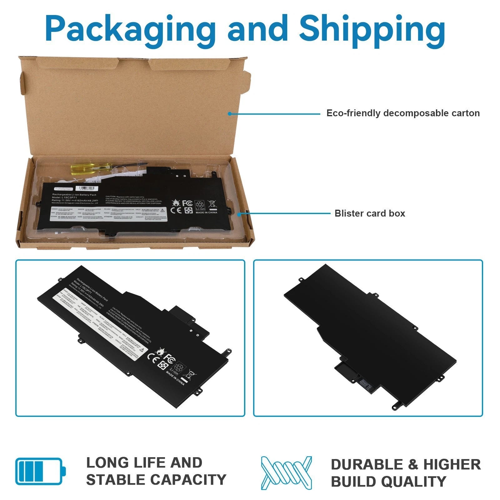 L19C3P71 L19M3P72 L19M3P73 Laptop Battery for Lenovo ThinkPad X1 Nano Gen 1st