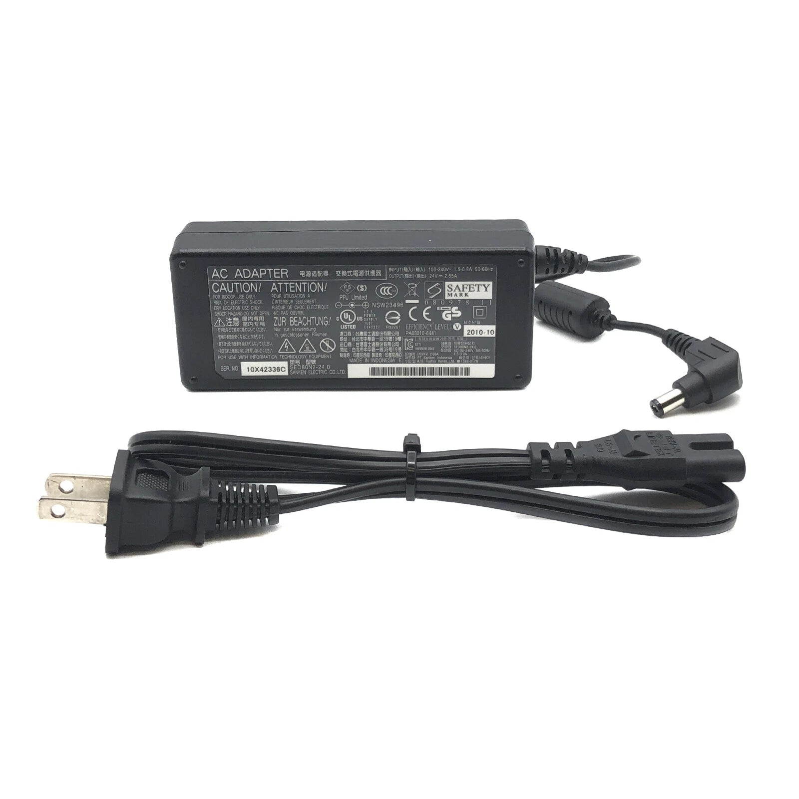 NEW Genuine AC Adapter 24V for Fujitsu fi-6130Z fi-6140Z Document Scanner