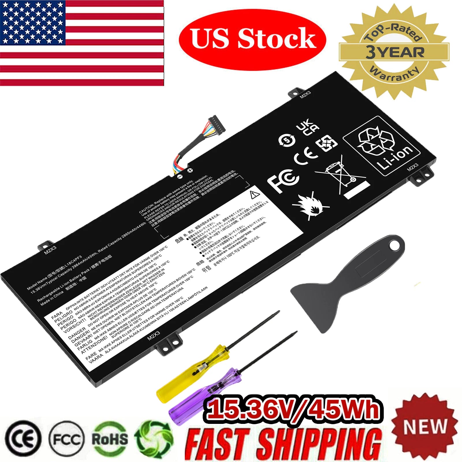 L18M4PF3 L18C4PF3 Battery for Lenovo IdeaPad Flex-14IML/14IWL 5B10T09079 PC 45Wh