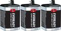3 Eveready 1209 Zinc-Carbon Super Heavy Duty Lantern 6 Volts Batteries