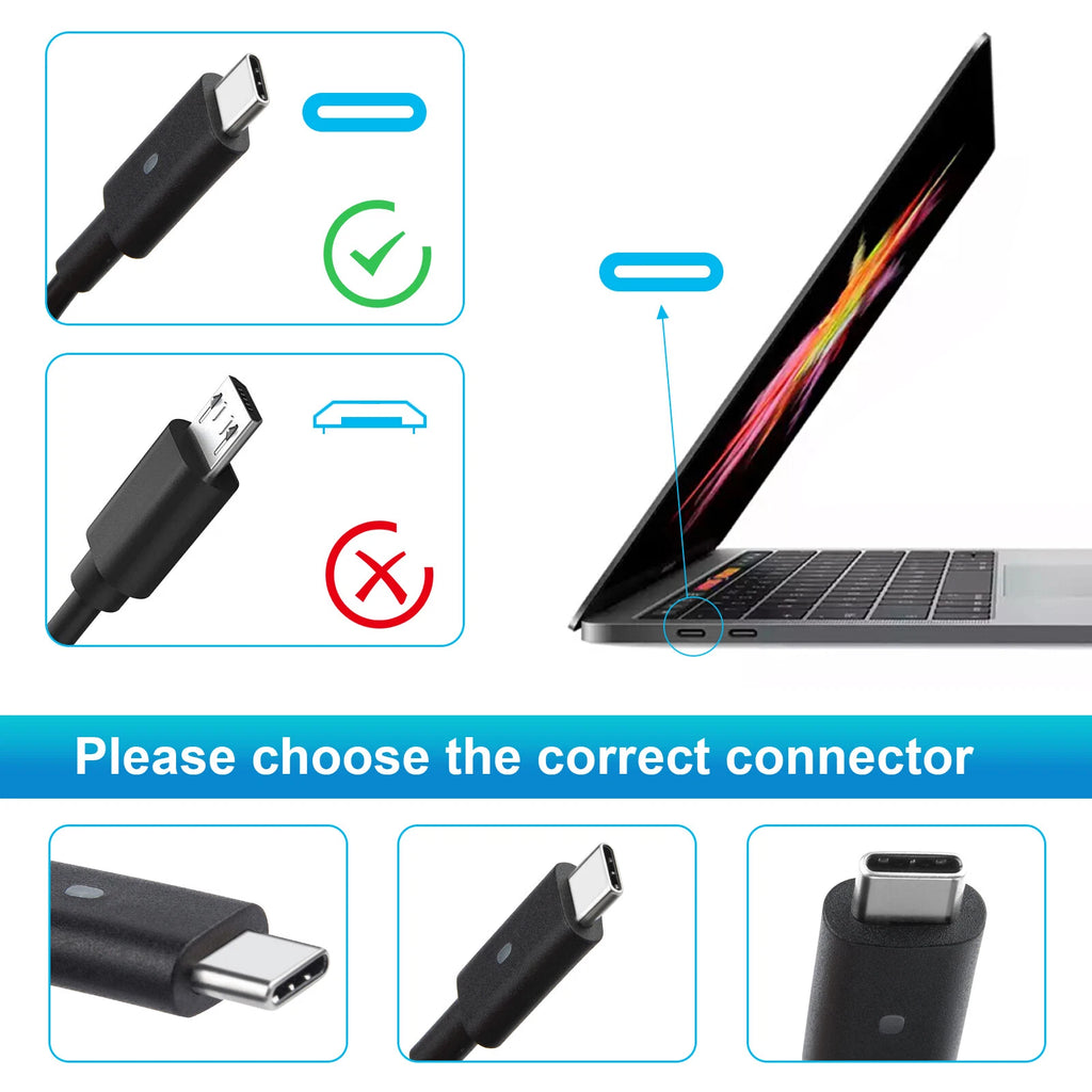 USB C Type-C AC Adapter Charger For DELL Chromebook 13 3380 Latitude 11 5175 US