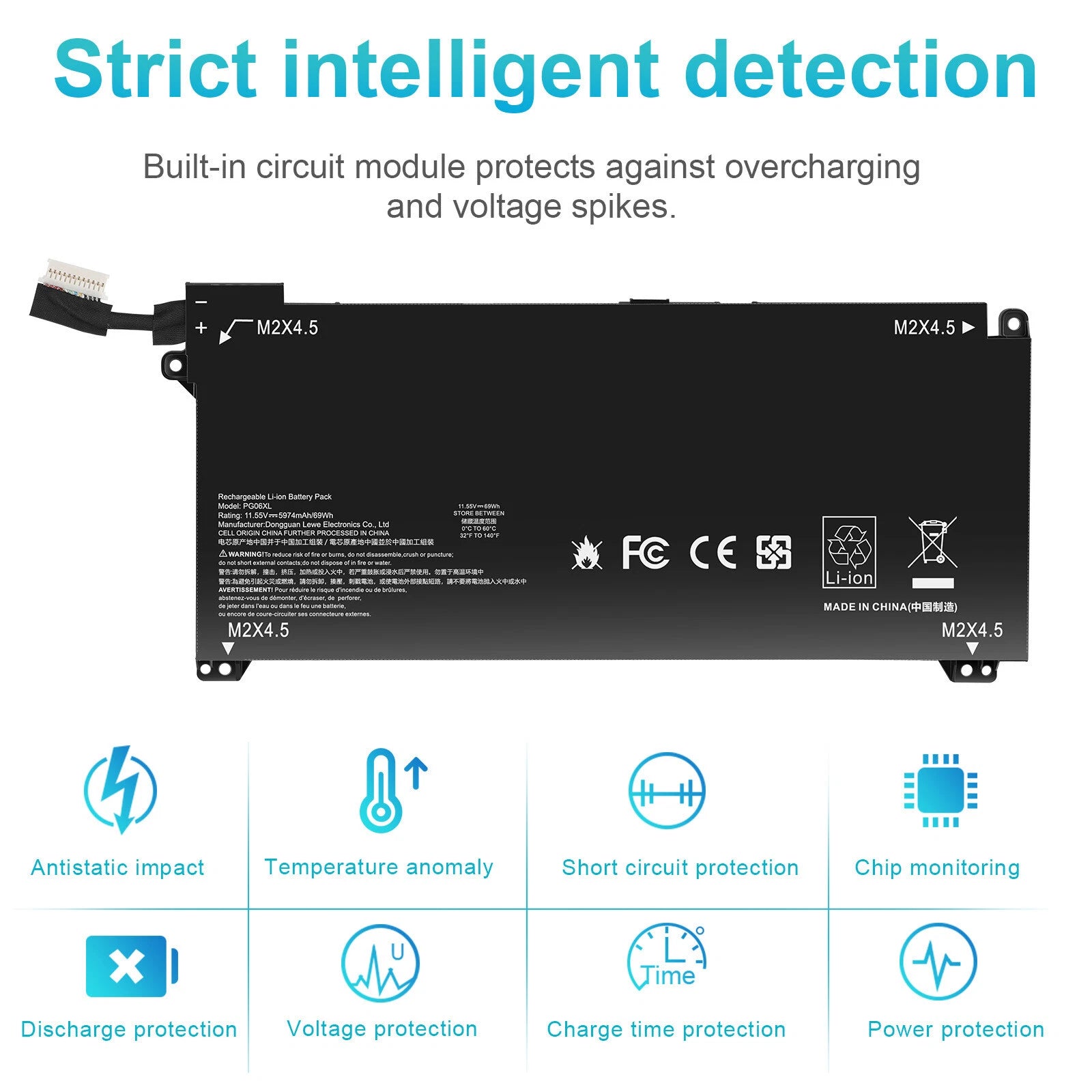 PG06XL PG06069XL Battery For HP Omen 15-DH000 15T-DH000 15T-DH100 L48431-2C1