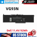 92WH VG93N battery For Dell Precision 15 3520 3530 Latitude 15 5580 5590 5591