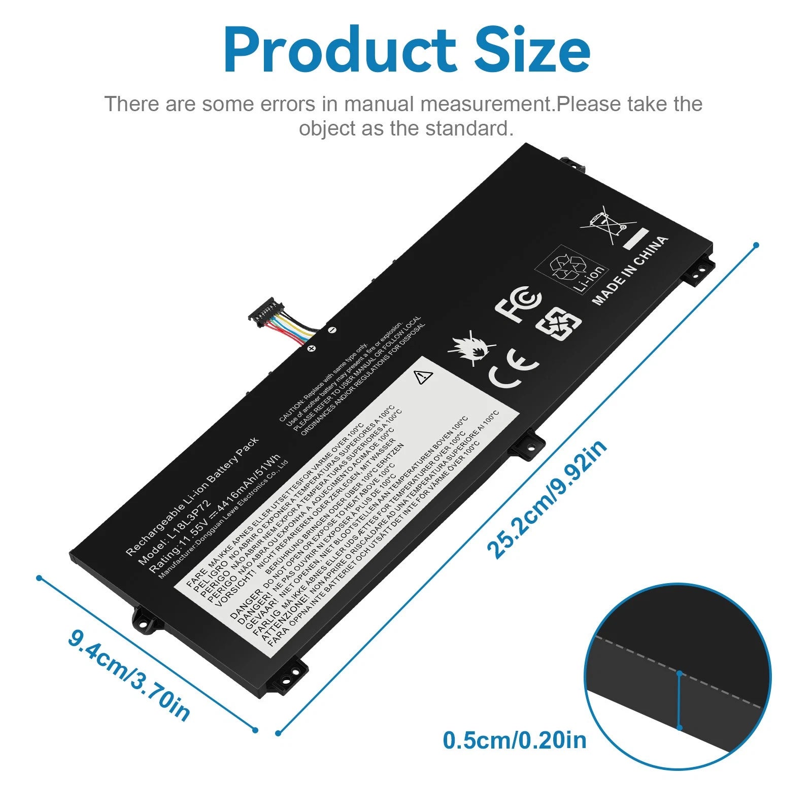 L18L3P72 L18M3P72 Battery For Lenovo ThinkPad X390 Yoga / X13 Yoga 1st Gen 51Wh