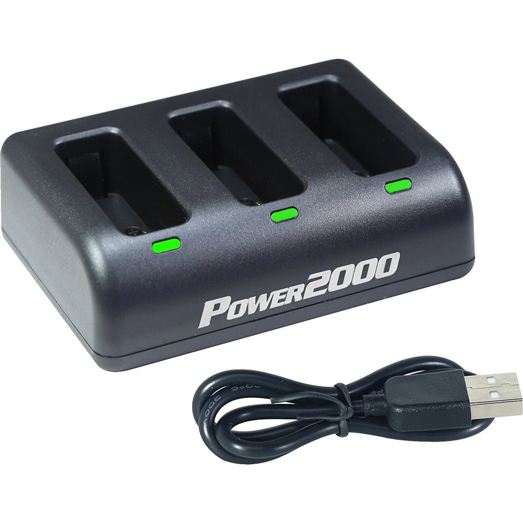 Power2000 PT-G5T 3 Bay Professional Battery Charger for GoPro HERO5, AABAT-001