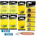 19pc Essential Batteries Kit 23A A27 A28PX 2032 123A & Watch Opener