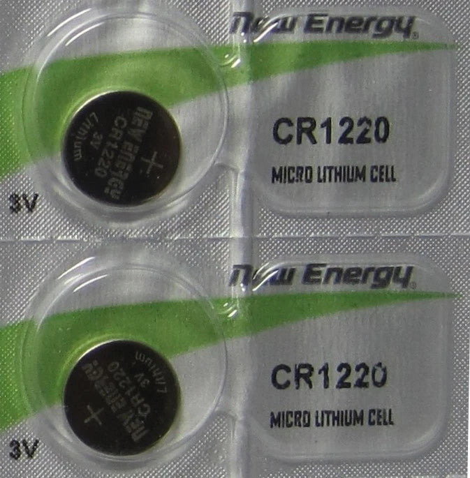 2 New Energy CR1220 DL1220 ECR1220 BR1220 KCR1220 LM1220 Batteries