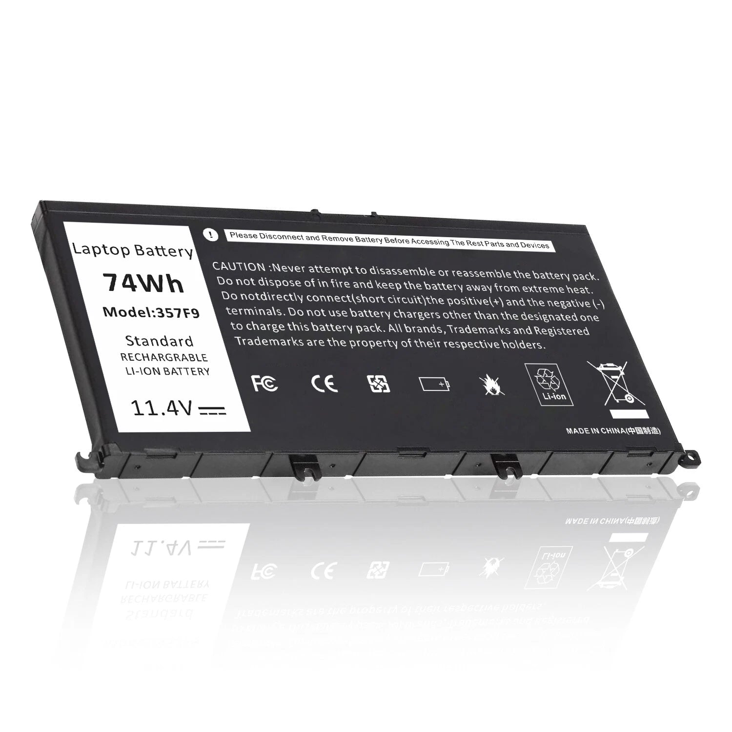 Battery For Dell Inspiron 15 7559 15 7567 Type 357F9 71JF4 0GFJ6 11.4V 74Wh CG