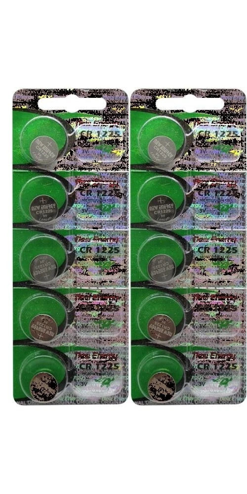 New Energy CR1225 3 Volt Coin Cell Battery (10 Batteries)