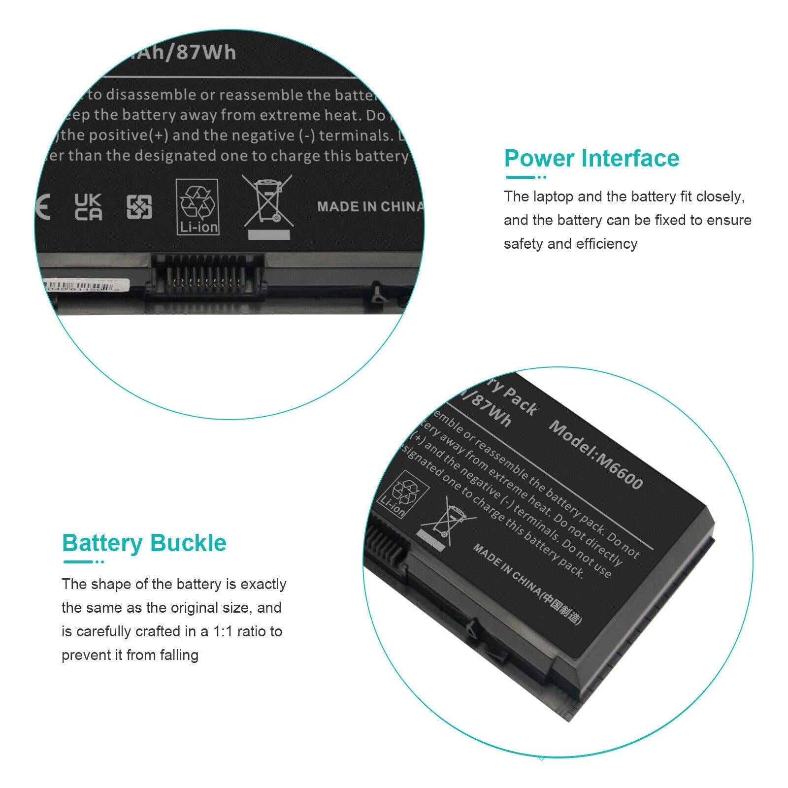 9 Cells M6600 FV993 Battery for Dell Precision M4600 M4700 M4800 M6700 M6800 NEW
