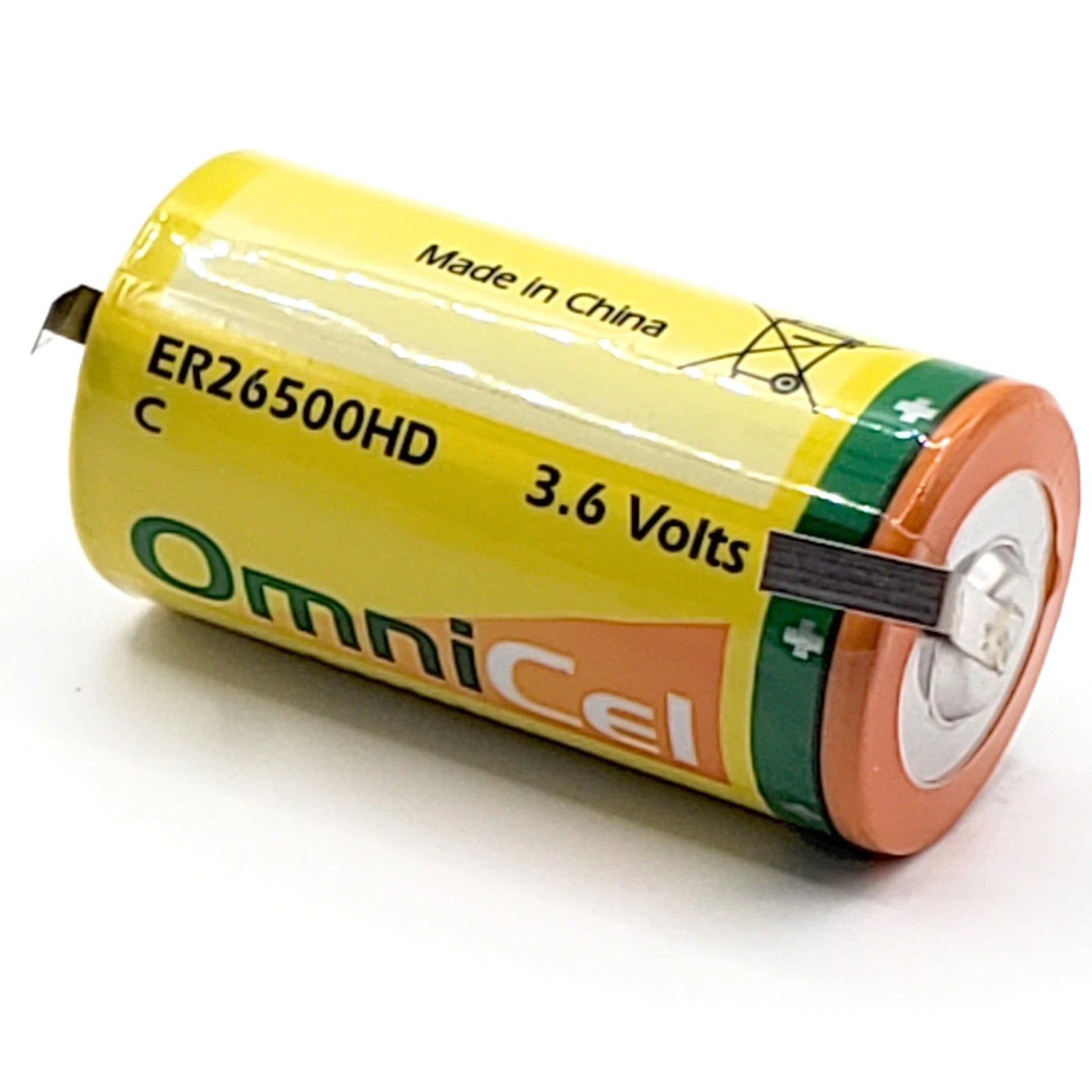 OmniCel ER26500HD 3.6V 6.5Ah Sz C Battery w/ Tabs Utility Telematics