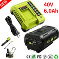 40V 6.0Ah Lithium Battery & Rapid Charger Kit for Ryobi 40 Volt Batteries New US