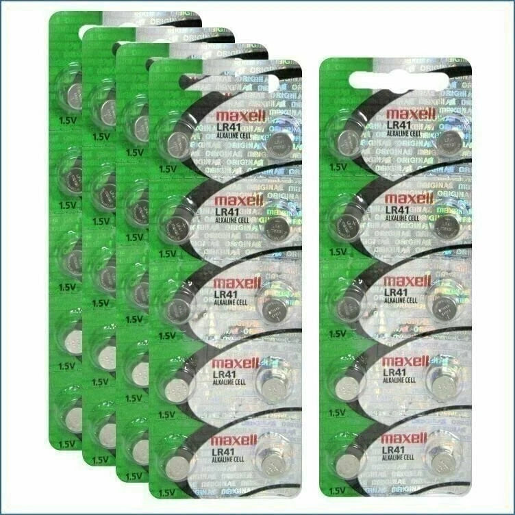 Maxell LR41 192 L736 V3GA 1.5V BATTERIES 6 X