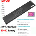 ??LOT OF Battery E7440 For Dell Latitude 14 7000 PFXCR 34GKR PFXCR 451-BBFT 47Wh