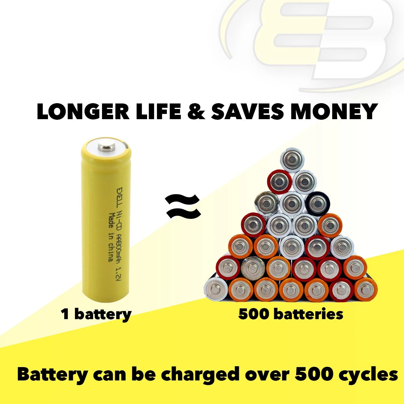 AA 1.2V 800mAh NiCd Rechargeable Button Top Assembly Cell Battery