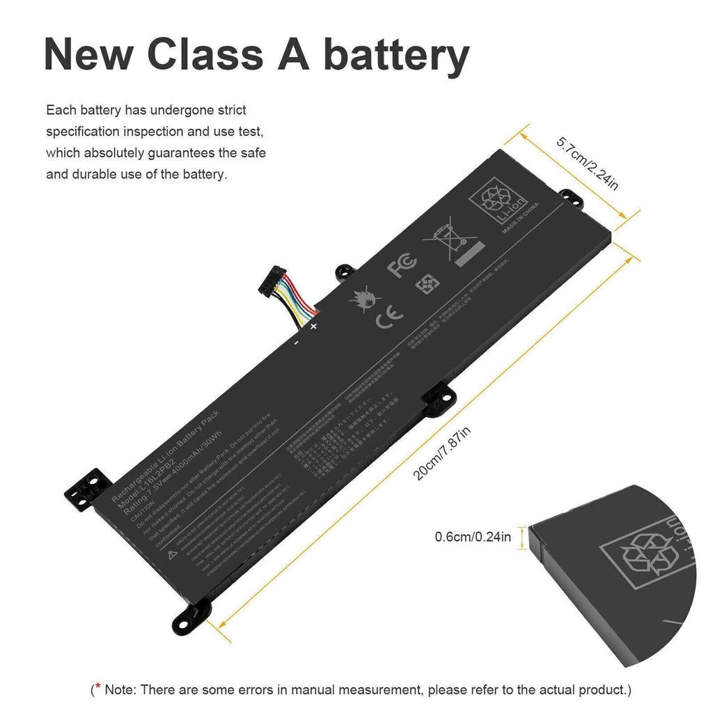 New Battery For Lenovo IdeaPad 320-14 320-15 L16L2PB2 L16M2PB1 L17L2PF1 L17M2PB7