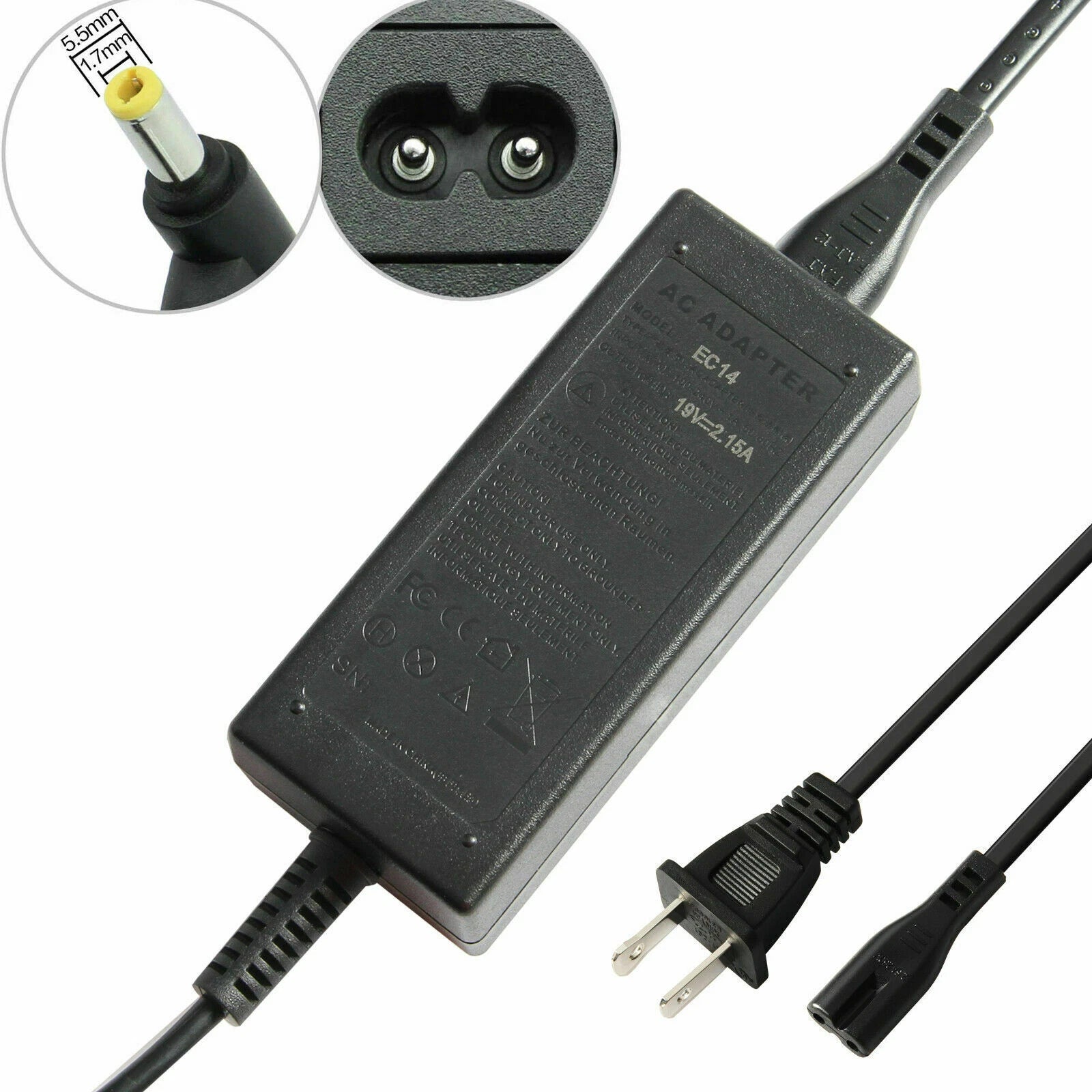 AC Adapter Charger Power Supply Cord for Acer Aspire One ZG5 Netbook Computer