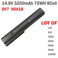 LOT HDX18 Battery For HP Pavilion DV7 DV7t DV8 dv7-1245dx HSTNN-IB75 480385-001