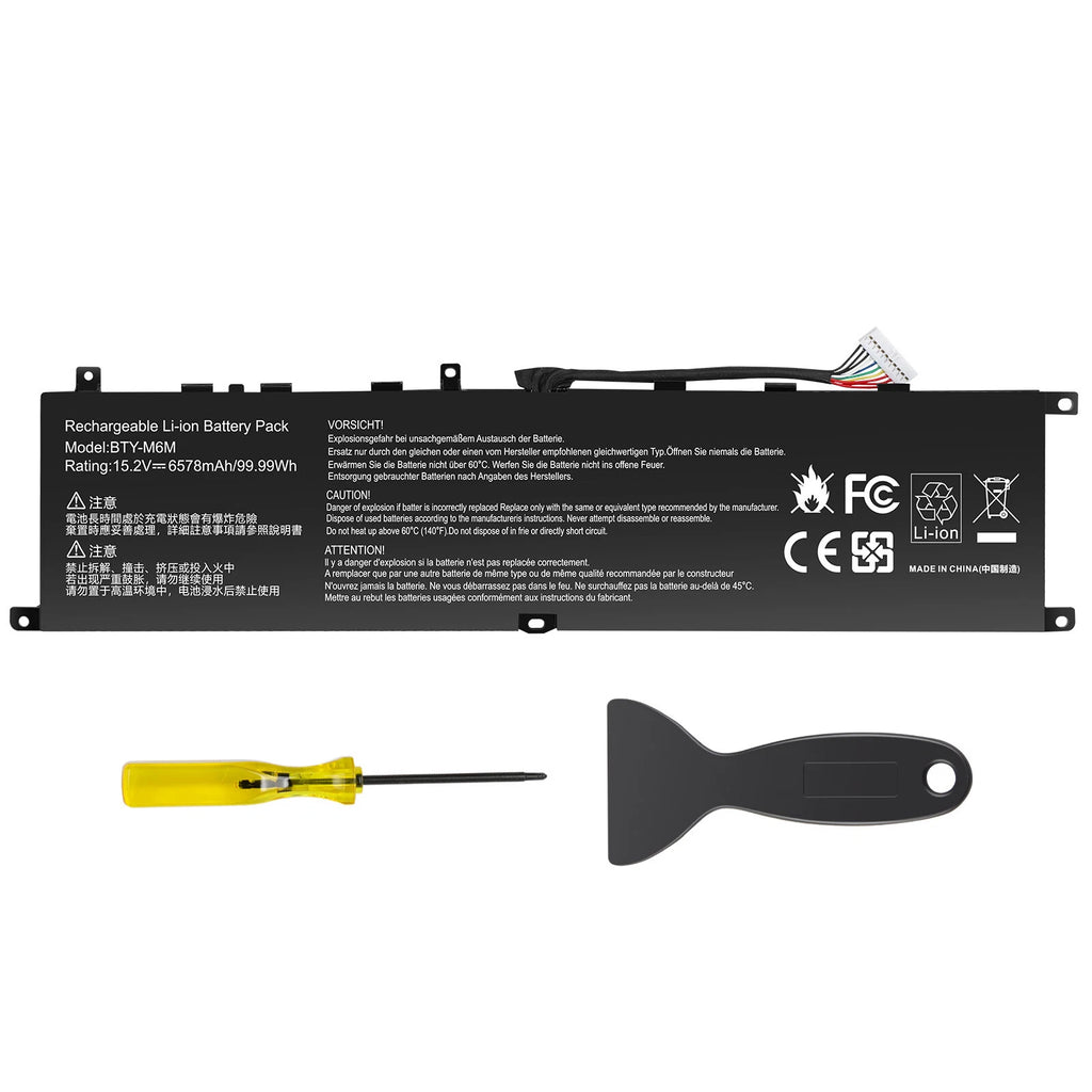 ?For MSI BTY-M6M Battery For G266 GE66 GE76 Raider 10SFS 10UH-226TR 11UH Series