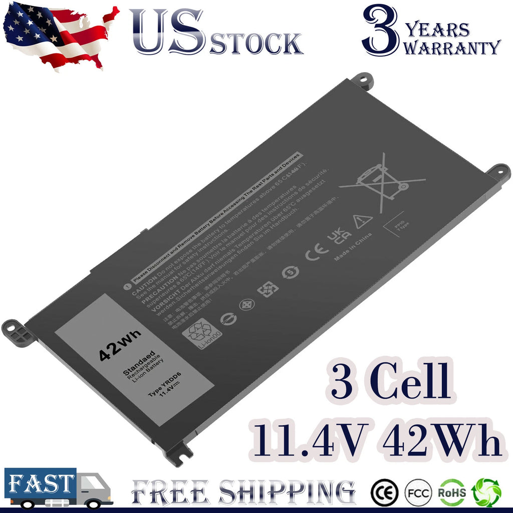 Laptop Battery For Dell Inspiron 15 3493 3582 3583 3593 3793 7586 VM732 YRDD6