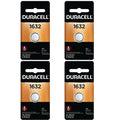4 Pcs Duracell 1632 DL 1632 CR1632 3V Lithium Coin Battery