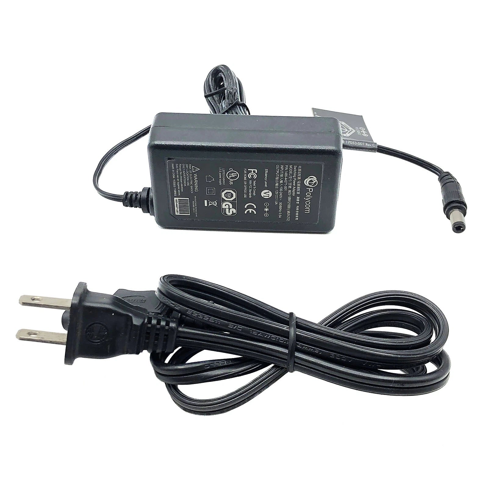 NEW Genuine Polycom AC Power Adapter MUV-18W121000 Switching 1465-44271-001