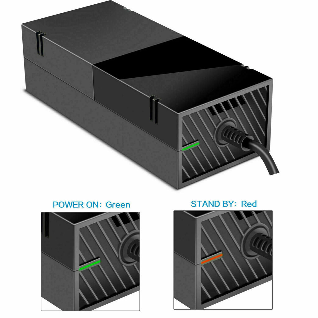 Xbox One Power Supply Brick Power Block Replacement Adapter AC Power Cord Cable