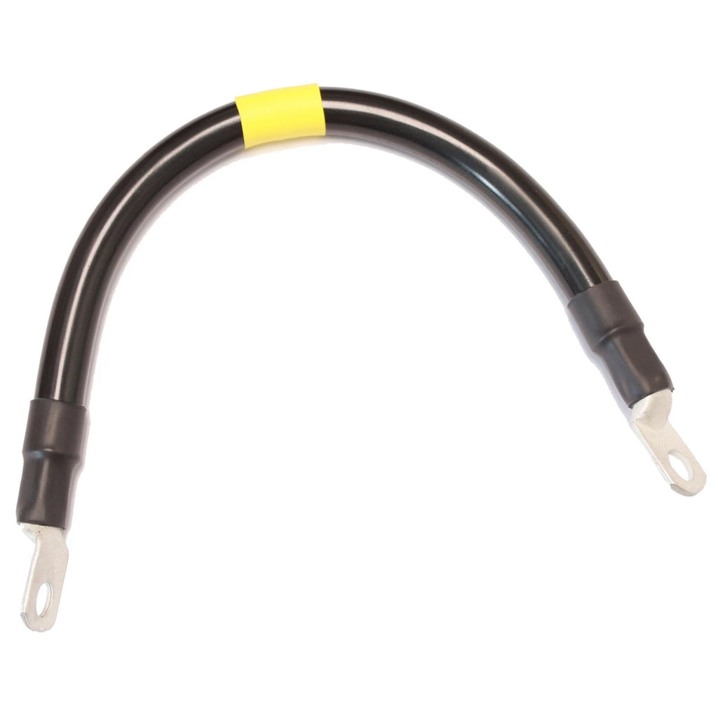 2/0 Black Battery Interconnect Cable 24" with 3/8" Lugs ASSEMBLED IN USA
