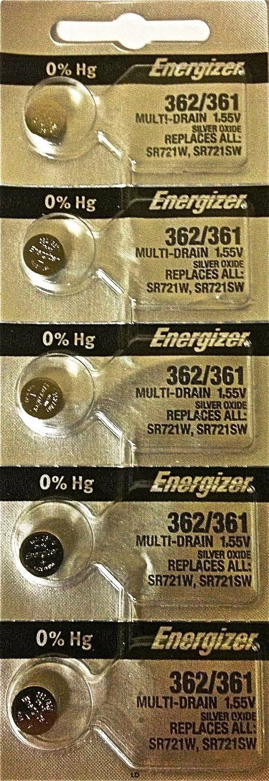 ENERGIZER 362/361 SR721SW SR721W WATCH BATTERIES (10 piece) NEW Authorize Seller