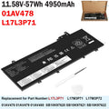 01AV478 Battery For Lenovo ThinkPad T480s Series 01AV480 01AV479 L17L3P71 57Wh